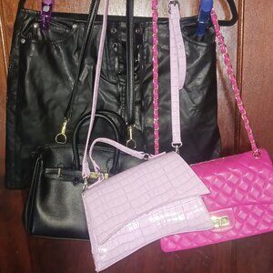 No Boundaries Pleather skirt-size L Purses & handbags